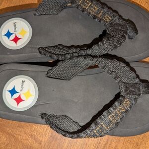 Steelers Black Sandals